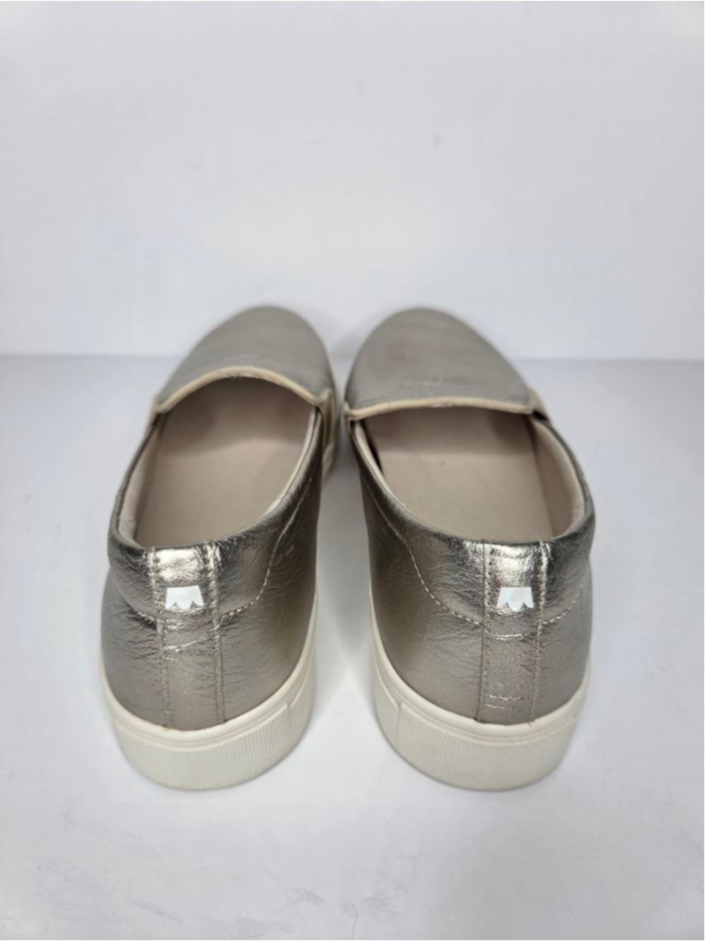 Birdies Swift Leather Gold Slip On Sneakers Women's Size 10.5 Metallic - Picture 7 of 12